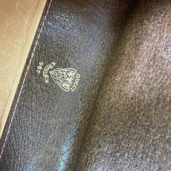 Vintage 70's Gucci Brown Locking Portfolio - Picture 6 of 12
